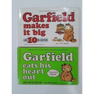 Vintage  Books, Garfield the Cat Books, Lot of Two